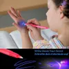 Multifunctional anti-counterfeiting UV invisible highlighter decorative led electronic purple light money detector pen Creative magic ink