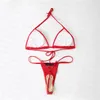 Solide Couleur Bikini Ensemble Femmes D'été Sexy Maillot De Bain De Mode Dos Nu Maillot De Bain Designer Triangle Badge Bikinis