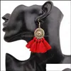 Dangle Lustre Boucles D'oreilles Bijoux Bohême Plaqué Or Alliage Gland Charme Pendentif Boucle D'oreille De Mode Femmes Dame Crochet Drop Delivery 2021 Tdq4E