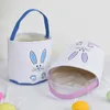 NEWNewest Easter Bunny Bucket Festive Cartoon Rabbit Ear Basket Lunch Tote Bag Animal Face Pattern Kids Festival Gift RRA10266