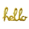 Золотые серебряные Hello Foil Balloons с 16-дюймовым номером баллонов на день рождения 18 21 25 30 40 50 лет день рождения украшения 3 шт.