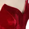 Party Dresses 2021 Dark Red Velvet Prom With Ball Gown Sweet-heart Real Image Vestidos De 15 Anos269D