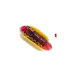 Funny Hotdog Glass Pipe 4Inches Tabaco Cuchara Mano Pipas para fumar hechas a mano Quemador de aceite Dry Herb Piece Hot Dog Shape