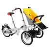 Brand New mother child bicycle stroller children folding three Wheels trolley Sports Deform transportation Bike