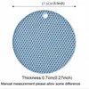 17.5 سنتيمتر / 6.9 بوصة جولة مقاومة للحرارة المطاط حصيرة كأس الوقايات متعددة الوظائف مكافحة زلة طبق تجفيف وعاء حامل الحصير المائدة placemat honeycomb الملمس JY0589