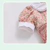 Kinder Mädchen Kleid mit Smocking 2021 Smocked Kleider für Kleines Mädchen Elegante Prinzessin Vintage Floral Kleid Sommer Kinder Outfit Q0716