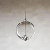 Dekorativa objekt Figurer 1pc Creative Windbell Clear Wind Bell Hängande Hängande Chime (Transparent)