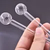 Pyrex épais mini pas cher 10 cm tuyau de brûleur à mazout en verre transparent Tube de verre droit tuyau à ongles brûlant l'huile