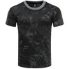 Mens Casual Camo T Shirt Camouflage Army Military Jakt Fiske Muskel Toppar 210706