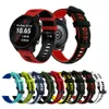 20mm 22mm sangles double couleur bracelet de montre Sport bande de Silicone pour Samsung Galaxy actif Huawei Xiaomi Garmin bracelet de montre accessoires