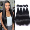 Монгольские прямые пучки натуральный цвет без remy umma hair extensions 3/4 пучка двойной уток