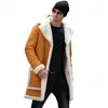 Cappotto in pelliccia da uomo in misto lana europea e americana inverno 2022 da uomo spesso Viol22