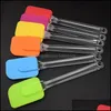 Other Bakeware Kitchen, Dining Bar Home & Gardens Resistance High Temperature Food-Grade Sile Spata Cake Scraper Baking Blade Brush Fast F33