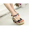 Women Summer New Open Toe Fish Head Fashion platform High Heels Wedge Sandals female shoes Size 35-40 C0309