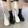 botas de borrachas brancas para mulheres