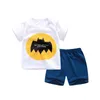 Zestawy odzieżowe letnie dziewczęta dla dzieci set kreskówka maluch tshirt spant 2pcs/set dzieci casual boys sportowe garnitury stroi