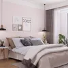 壁の寝室のリビングルームのソファーテレビの背景白の非編まれた壁紙ロールのための壁紙現代の単純なソリッドカラーテクスチャの壁紙
