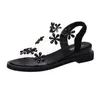 Сандалии летние женщины элегантные слайды каблуки леди мода цветы плоская обувь Femme случайные девушки клиньи платформа 4см Zapatos