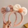 Korean version autumn and winter bow wash face, wide thick hair hoop, y women's make-up, binding, headb, headdress