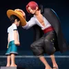 2019 Ny anime en bit fyra kejsare Shanks Straw Hat Luffy PVC Action Figur Doll Child Luffy Collectible Model Toy Figur C02540524