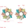 Temperament Crystal Flower Stud Earrings Vintage Sparkly Rhinestone Floral Statement Earrings Girls Party Ear Jewelry