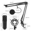 192KHz / 24Bit Zestawy mikrofonów skraplacza BM 800 MIC USB do YouTube PC Nagrywanie Microfone D78 Mic z Shock Mount