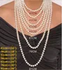 2015 8-9mm自然多色赤屋養殖真珠のネックレス18 "ジュエリーメーリングデザイン全体と小売