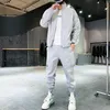 Männer Trainingsanzüge Männer 2022 Herbst Männer Set Mode Gespleißt Reflektierende Artikel Zipper Jacken Kordelzug Jogger Hose Casual Lose