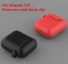 Pour les étuis de protection Airpods 1/2 génération avec boucle en métal Anti-chute et couverture complète Earpods étuis multi-couleurs