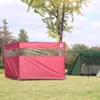 130x440 cm Açık Ön Cam İşlevli 300D Oxford Bez Fold Şeffaf Strip Kamp Piknik Şenlik Ateşi Windbreak Ön Cam