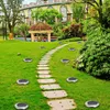 4/8/10/12/16 leds Solar Powered Ground Lights Outdoor Waterproof Lamp with Light Sensor for Garden Lawn Landscape Pathway Outside Decoration D5.0