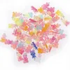 Yeyulin 100 st Candy Bear Cute Resin Charms DIY Patch Findings Gummy Örhängen Keychain Halsband Hängsmycke Smycken Inredning