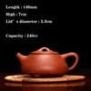 240CC Real Handmade Yixing Clay Teapot Chinese Kettle Puer Tea Set Kung Fu Zisha Teaware Free 210813