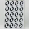 DHL eyelashes 20 Pairs/set Mink Lashes Book Faux With Magnet Box Thick long False Eyelashes Fake Eye Makeupextension