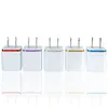 Hög kvalitet 5V 2.1+1A Dubbel USB AC Travel USA Väggladdare Plugg Dubbel laddare för Samsung Galaxy HTC Smart Phone Adapter