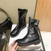 Designer- Women Boots fashion front zipper short boots sexy collocation with 4.5 cm tall white black red Half Boot