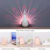 مصباح الجدار الإبداعي LED Peacock Light Night Novalty Novalty لغرفة النوم بجانب السرير ديكور الدرج