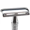 Men039s Razor Double Edge Safety Razor Zinklegierung Safety Razor Klassische Rasierer für Männer 1 Griff 1 Klinge 1 Etui Rasierer-Set1410730