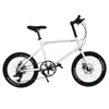 20 tums 8-hastighet mini 451 Väg cykelcyklar Aluminiumlegering Ultra ljus variabel hastighet cykel bärbar vuxen vuxen väg cyklar