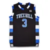 Nikivip Ship From US # 3 Lucas Scott La version cinématographique de One Tree Hill Basketball Jersey Brother Movie 23 All Stitched Black Size S-3XL