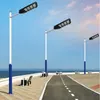 600W 800W 1000W Светодиодная солнечная лампа Wall Street Light Супер яркий датчик движения Открытый сад Безопасность с шестом