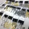 Wholesale 40 Pairs of Dangle Womens Drop Earrings Silver Golden Plated Hook Eardrop Fashion Jewelry Party Wedding Favor Gifts Mix Styles