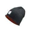 남자 디자이너 비니 모자 럭셔리 니트 모자 가을 겨울 따뜻한 양모 솔리드 컬러 모자 여성 두개골 모자