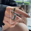 Cluster Ringe Luxus Mädchen Farbige Einfache Einstellbare Frauen Verlobungsring Offenen Modeschmuck Zirkon Koreanischen Stil