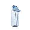 2L спортивная бутылка с водой с соломенной портативной большой емкости бутылки фитнес велосипед Кубок Летние холодные воды кувшин со временем 20220111 Q2