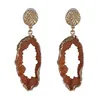 Trending Drop Earrings Druzy Quartz Gem Stone Crystal Charm Earrings For Women Fashion Jewelry Accessories