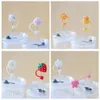 Couring Silicone Straw Tips Cover Reutilisable Banding Casquettes à poussière Pergus d'épanouissements Poids Anti-Dust Tip Cherry Blossom Rainbow Cat PAW POUR 6-8MM PAILLES FJ248287148