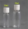 100 Uds 5/10/20/30 ml viaje portátil vacío plástico Flip Cap botella cosmética champú loción líquido muestra botella dispensador viales 371 V2