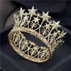 Retro barokke bloem kroon mat kleuren ronde diadeem prom party tiaras hoofd ornamenten bruiloft haar sieraden accessoires x0625