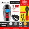 3 in 1 USB Rechargeable Waterproof T6 Bicycle Lights Front Light Flashlight with Bike Computer LCD Speedometer Cycling Horn